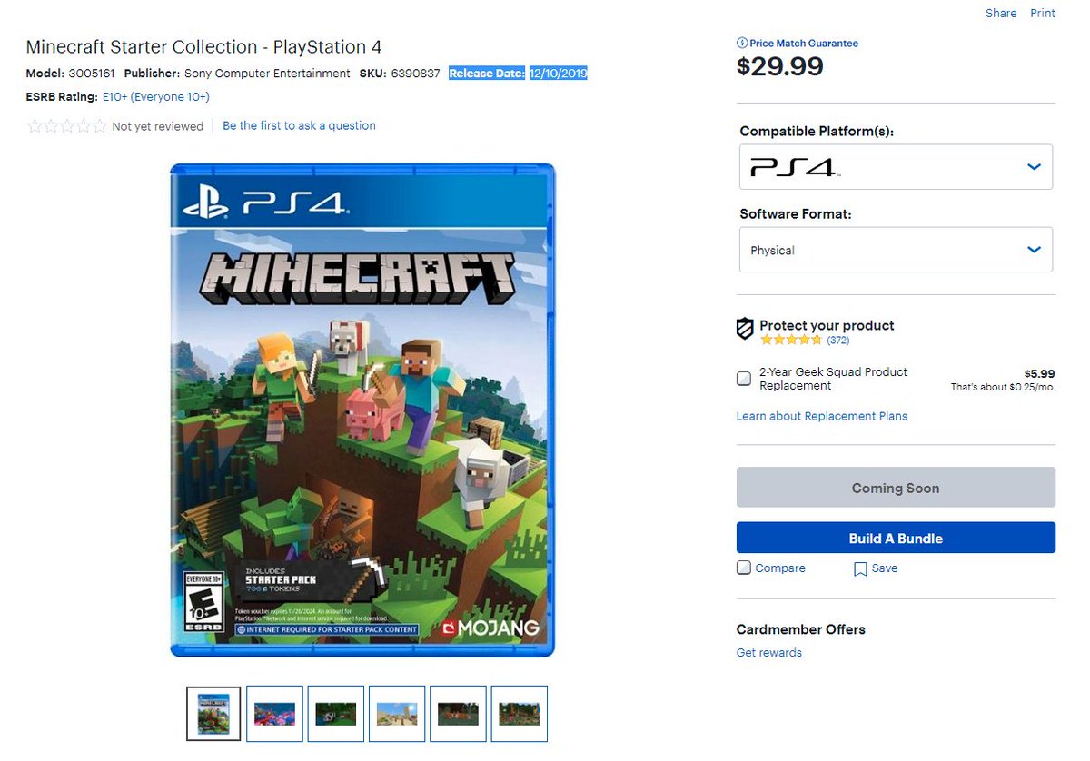 Jogo Minecraft Starter Collection - Ps4