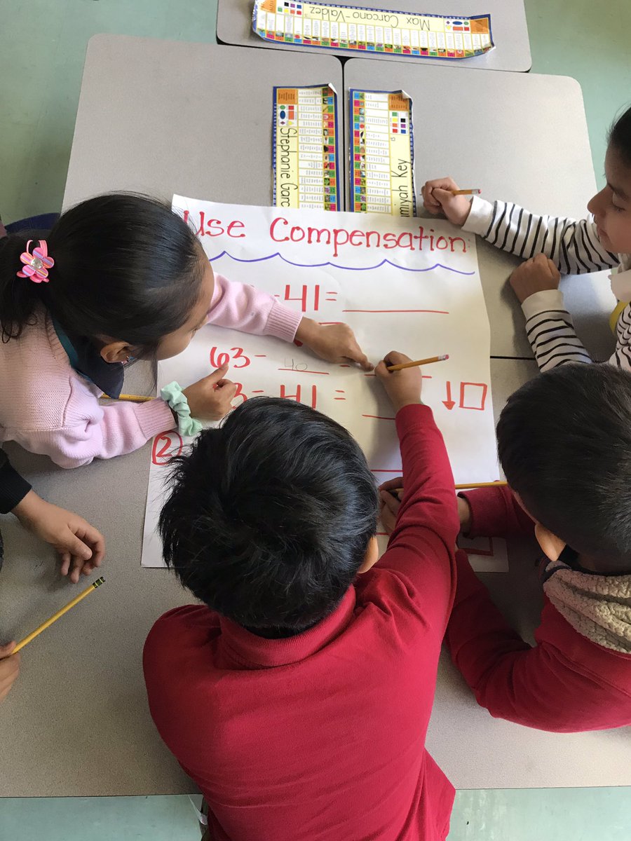 Mrs_Ricca's tweet image. Room 405 is working together to use different strategies to solve subtraction problems! #mathminds #RBBisBIA @MsMalluzzoRBPS @rbpsEAGLES