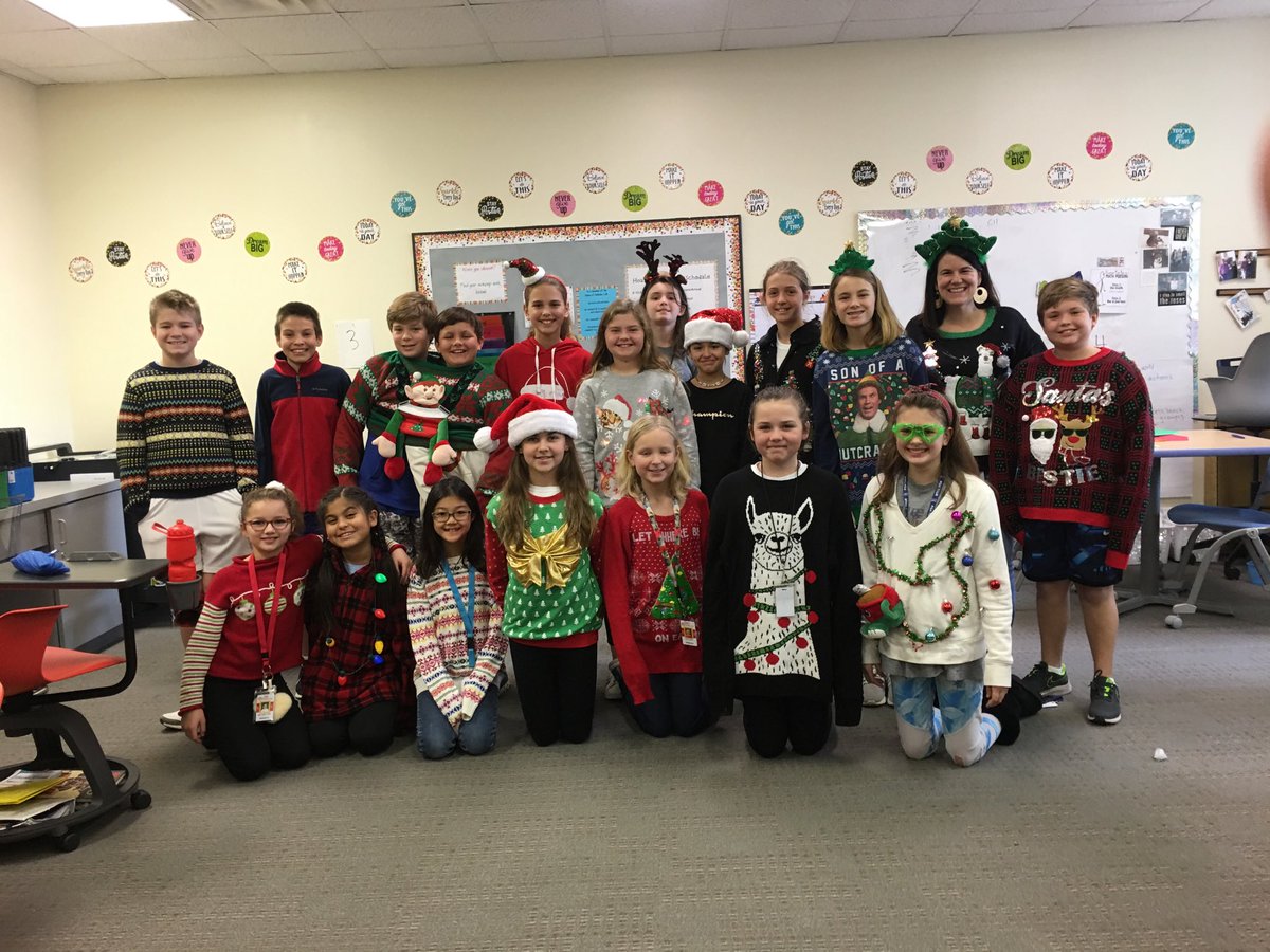 My advisory is so festive in our holiday sweaters! 🎄 ⁦<a href="/moranstx/">Skip Moran</a>⁩ ⁦<a href="/LeidnerScience/">𝕄𝕖𝕝𝕚𝕤𝕤𝕒 𝕃𝕖𝕚𝕕𝕟𝕖𝕣</a>⁩ ⁦<a href="/MISHPISD/">MIS HPISD</a>⁩ ⁦<a href="/MISHPMSNEWS/">MIS/HPMS Raider News</a>⁩
