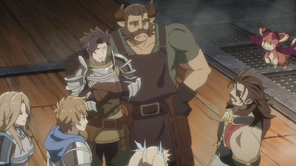 あめちゃん ショタラカムきゅんが霞む ガランゾの船大工のおやっさん達と酒場の親父 酒場でミルクしか飲めなかったちびっこラカムがこんなに立派になって ってグイグイ来る W そりゃラカムも勘弁してってなるわー可愛いわー グラブルアニメ