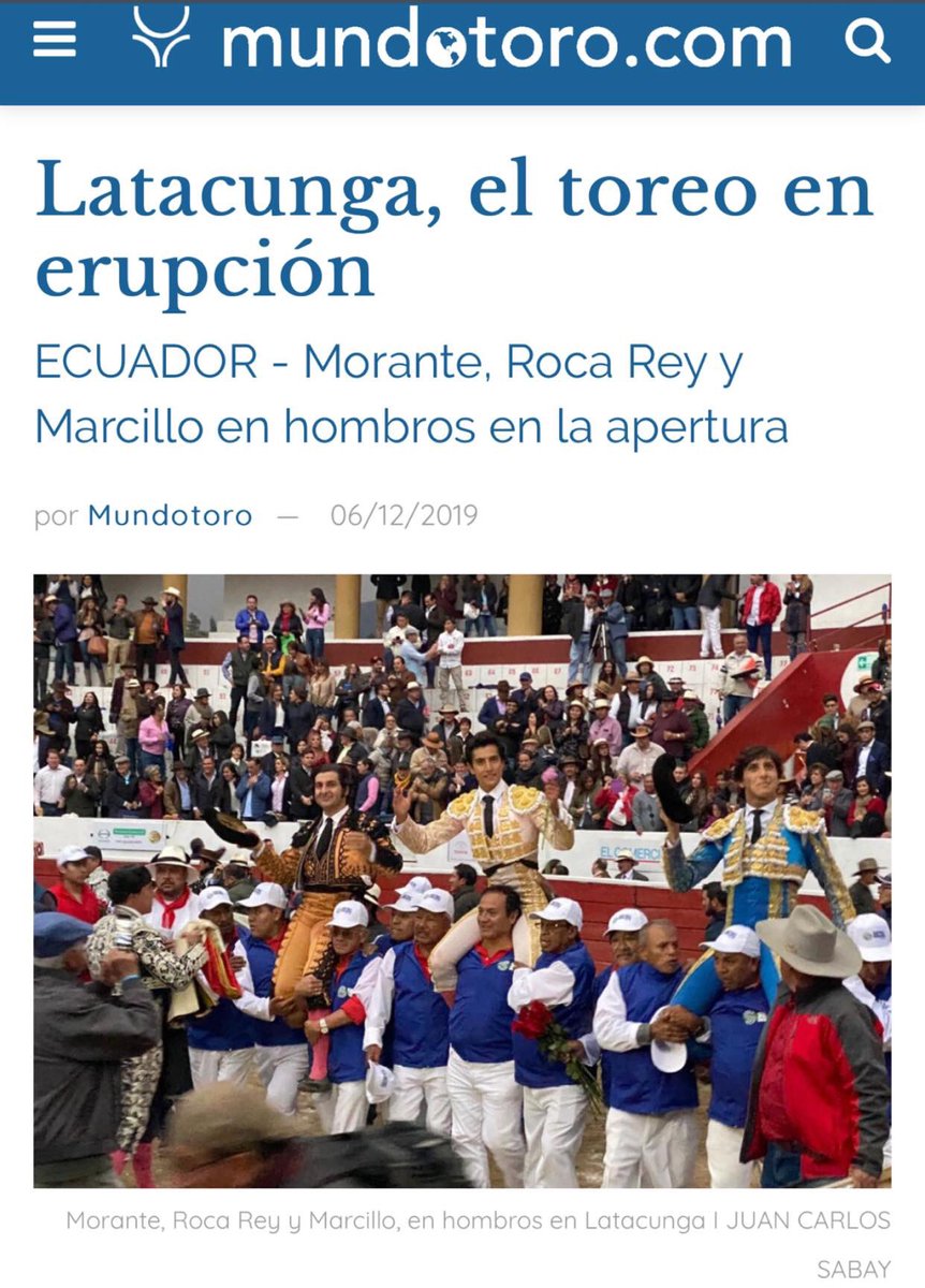 Enhorabuena y felicidades al que fue nuestro alumno Jose Andres Marcillo por su gran triunfo en la alternativa.