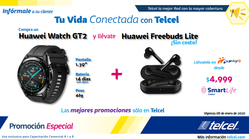 42mm Smartwatch Telcel Reloj Huawei Huawei Gt Telcel 2025