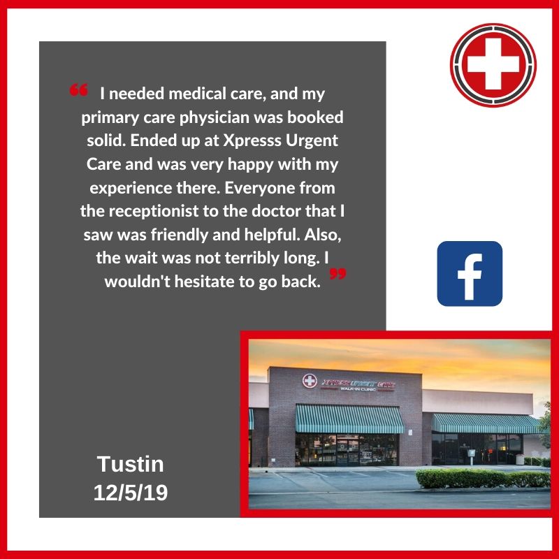 xurgentcare's tweet photo. Review of the week!
https://t.co/mdVaU617G5
Get seen within minutes.
...
#Tustin #NorthTustin #CostaMesa #Newport #NewportBeach #Irvine #OC #Orange #UrgentCare #Reviews #MedicalCenter #WalkInClinic #5Stars
#IrvineUrgentCare #SantaAnaUrgentCare #NewportUrgentCare #TustinUrgentCare https://t.co/XpU0mAojCp