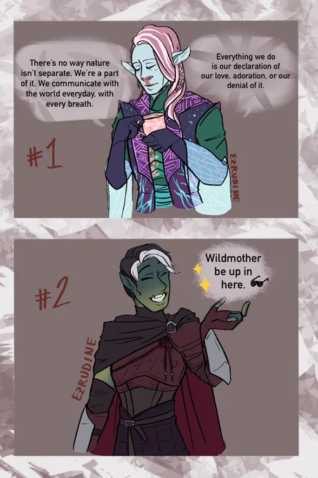 The two types of devotees of the Wildmother in The Mighty Nein ??❤️

#CriticalRoleArt #criticalrolefanart #criticalrole #caduceusclay #fjord 