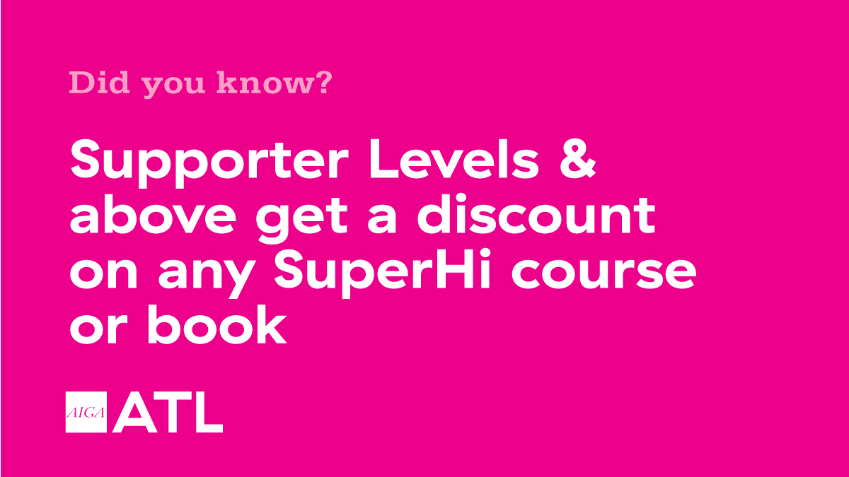 AIGAatl's tweet photo. Learn to create beautiful HTML, CSS, and Javascript websites with SuperHi. Get your discount and start learning today at https://t.co/e1Ri4JsGbo
#AIGAbenefits #AIGAatl #DesignAtlanta #FridayThoughts #FridayMotivation #FridayMorning https://t.co/I0WSfuX5Zv