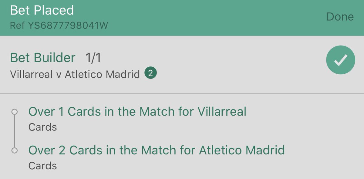 Established93_'s tweet photo. #Est93 Pre Match 🤙🏼
Football ⚽️
Spain 🇪🇸
Villarreal v Atletico Madrid
Odds - 2.00 📈
Stake - 3u 💰
***ref has shown 39 🟨 and 2 🟥 in last 7 games, Madrid avg 4.85 cards away from home, Villarreal avg 2.24 cards at home*** https://t.co/kmoLPIan0W