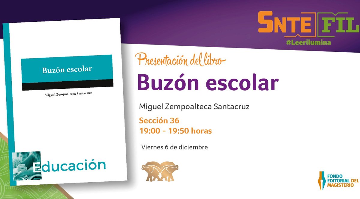 sasasacuSara's tweet photo. #SnteFIL 📝📚
Libros... Libros... Libros #SNTE #FILGuadalajara2019 📔 HOY fiesta de letras🎉🔠🎉 Ve nuestra agenda 📒
#Leerilumina💡#SomosLectores 🧐
#FelizViernes México #FIL2019 #FILGuadalajara Chivas #FelizFinde CDMX #Zacatepec #EsColosal Ojalá #Alebrijes Ánimo #6Dic Exacto https://t.co/5JOAW1FCbU
