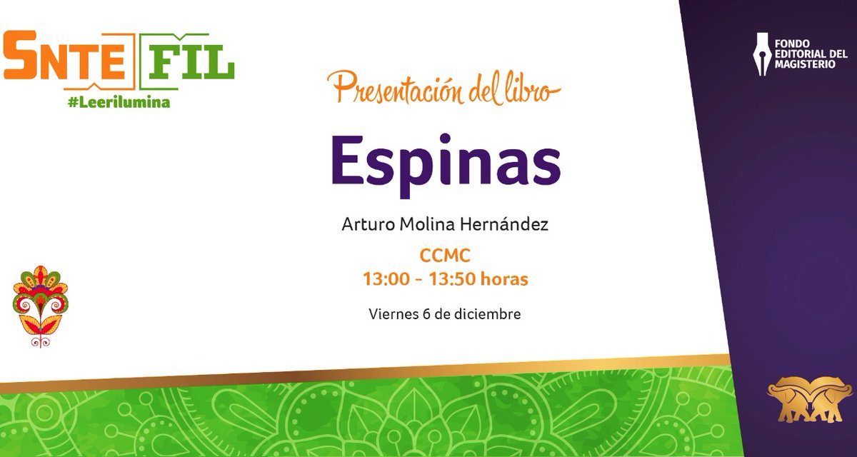 sasasacuSara's tweet photo. #SnteFIL 📝📚
Libros... Libros... Libros #SNTE #FILGuadalajara2019 📔 HOY fiesta de letras🎉🔠🎉 Ve nuestra agenda 📒
#Leerilumina💡#SomosLectores 🧐
#FelizViernes México #FIL2019 #FILGuadalajara Chivas #FelizFinde CDMX #Zacatepec #EsColosal Ojalá #Alebrijes Ánimo #6Dic Exacto https://t.co/5JOAW1FCbU