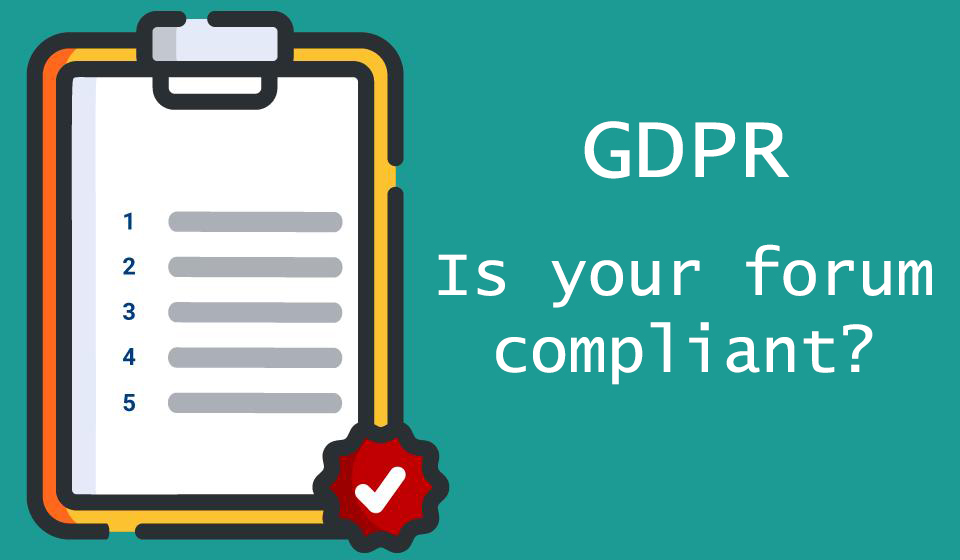Are you GDRP compliant? It is not necessary that your forum is located in the EU. You could be located anywhere else in the world, but as long as you collect data from European residents, you MUST follow the GDPR guidelines. BBgdpr extension: sitesplat.com/phpBB3/viewtop… #phpbb #Forum
