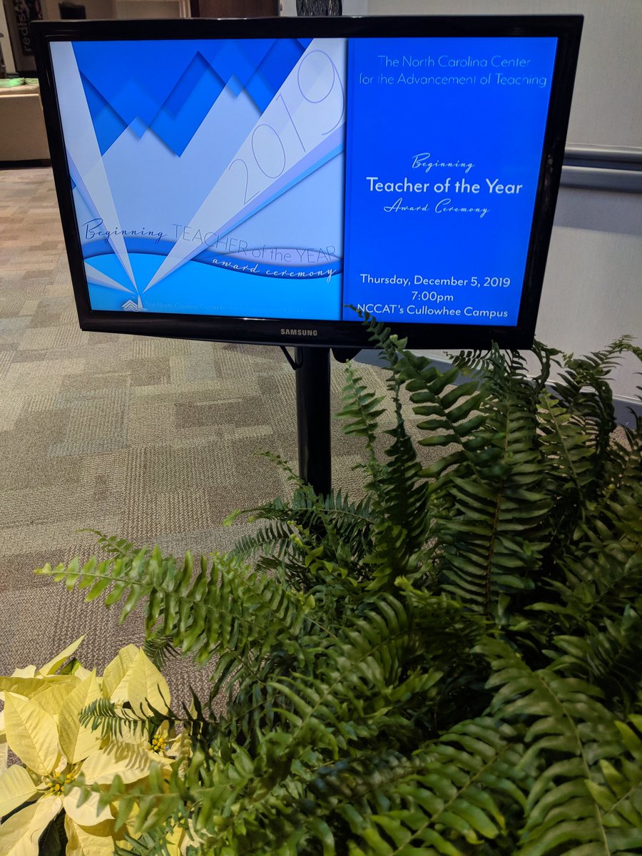 DarcyGrimesNC's tweet photo. Still thinking about this amazing night! Our first annual #nccat Beginning Teacher of the Year Award Ceremony! Such an incredible group of teachers! https://t.co/Wk9Mt8XBs1