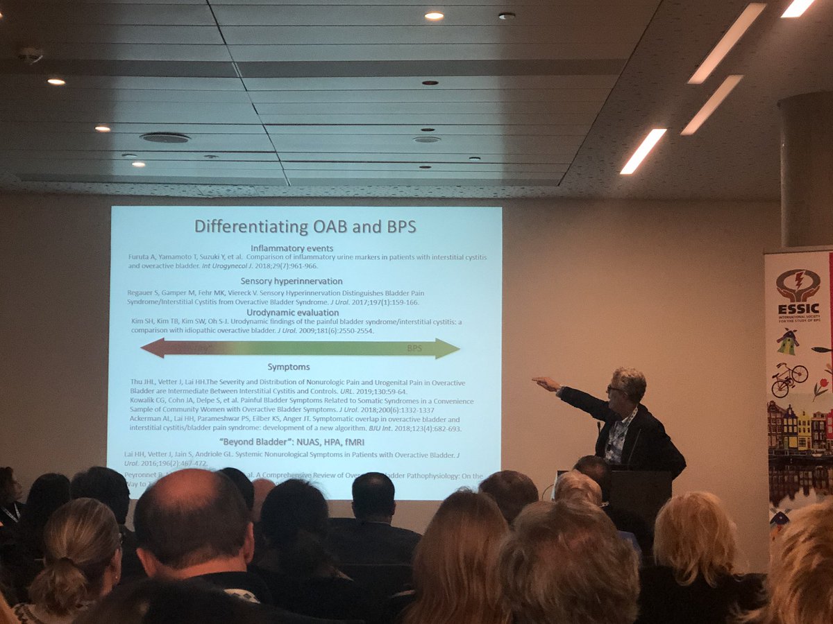 jilly_bond's tweet photo. Dr Rob Moldwin- There are gross similarities and pathological differences between OAB & BPS therefore they should be treated as different conditions #ESSIC2019 https://t.co/00UsdaZg8p