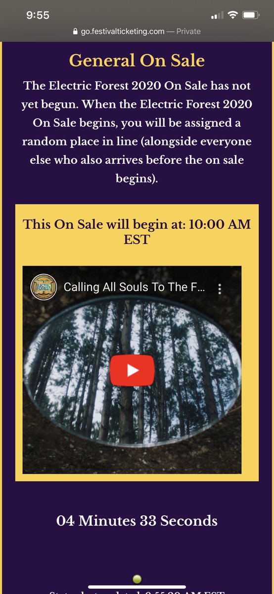 viprans's tweet photo. Waited more than hour to to see @Electric_Forest tickets sold out message! So disappointed so disappointed https://t.co/DwnKTo6jQ7