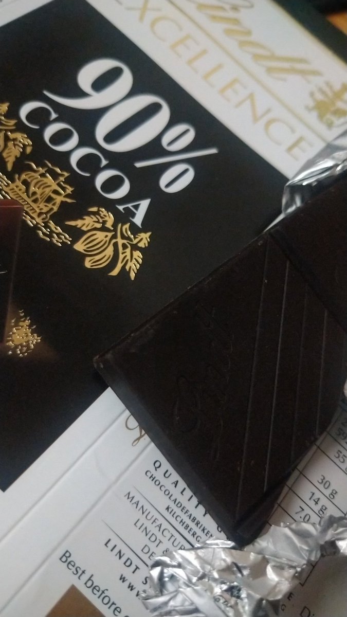 Something calming about dark chocolate, first time trying this.