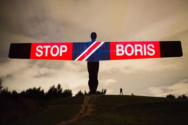 NE4EU's tweet photo. Thank you @ByDonkeys ☺☺Angel of the North looking canny! https://t.co/VuTYdtLF0E