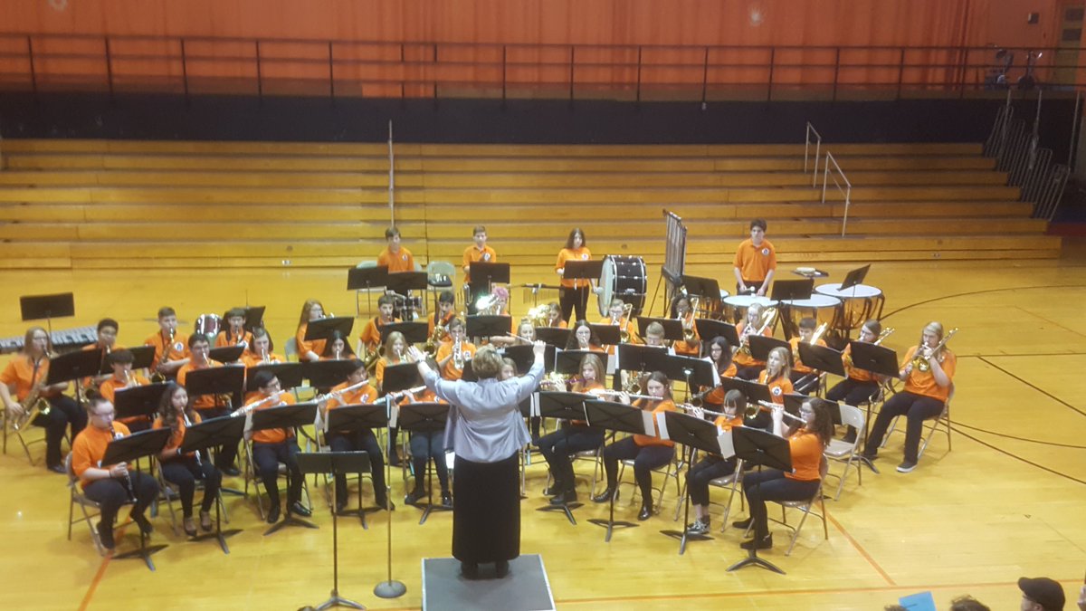 HMSFineArts's tweet photo. Festive sounds at the Holiday Band Concert!  Great job HMS musicians!@HarlemMS https://t.co/4nEmbooQZO