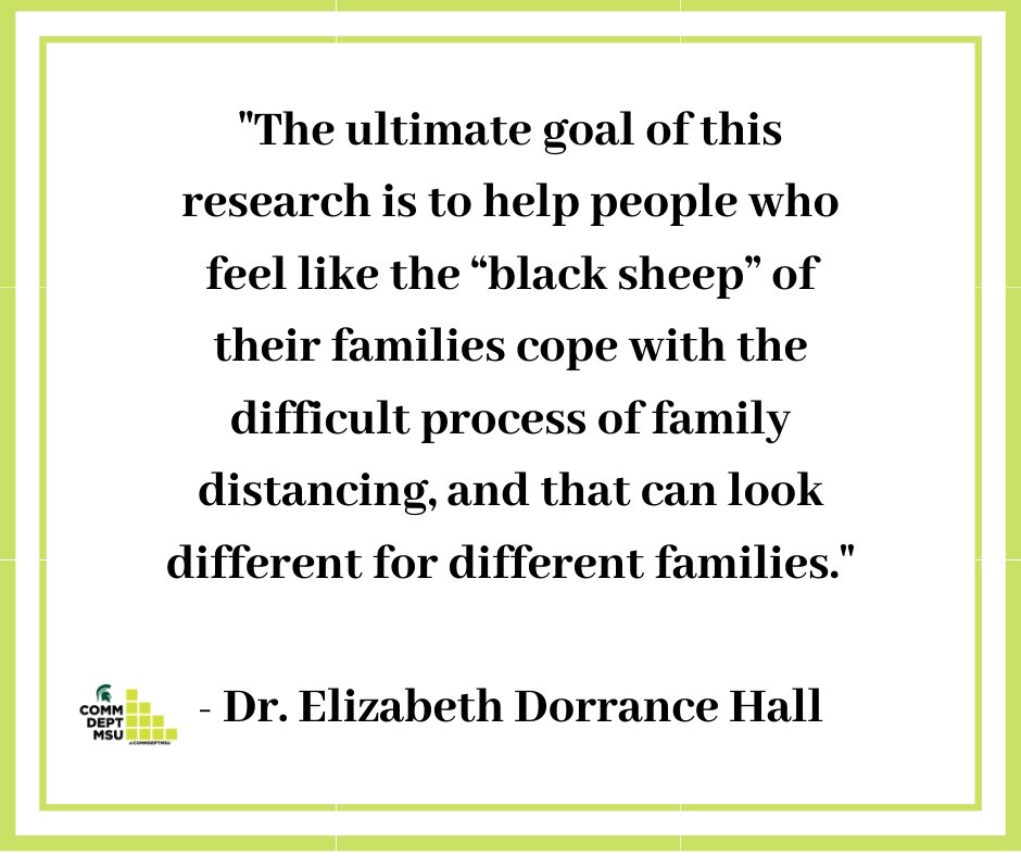 CommDeptMSU's tweet photo. This Week's Spotlight: Being the "Black Sheep" of the family is undeniably hard, but Dr. Elizabeth Dorrance Hall lists five ways black sheep can be resilient.
Read the article below to learn more!
Article: https://t.co/WX48HkZp9P
#CommDeptMSU https://t.co/fqovXyA3Dp