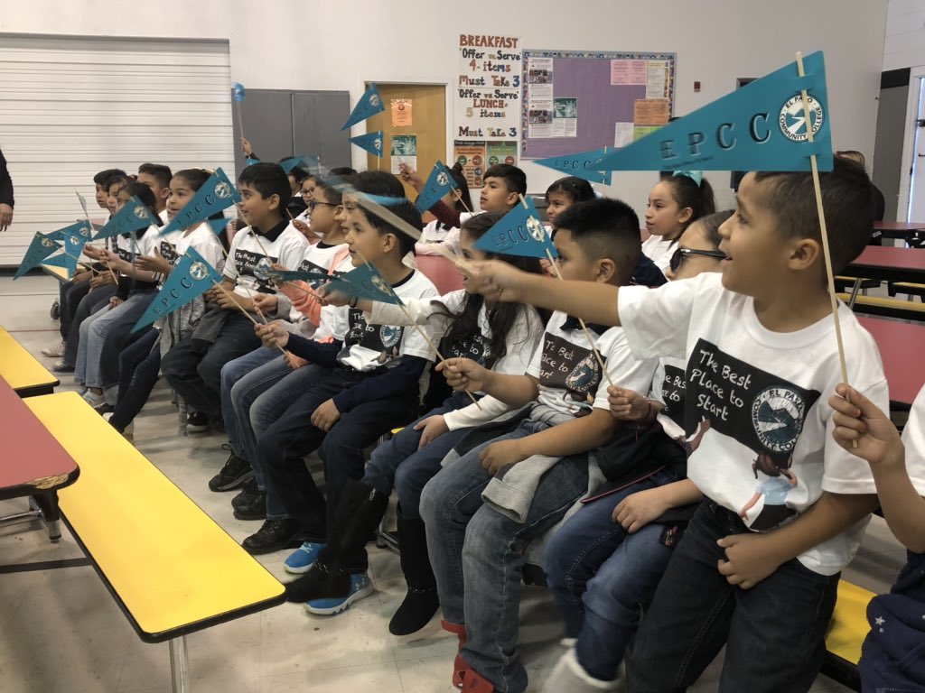 EPCCNews's tweet photo. EPCC welcomes Benito Martinez Elementary to its College Bound Family. #EPCCpride #TheBestPlacetoStart #CollegeBoundProgram https://t.co/Unc0rxaee5