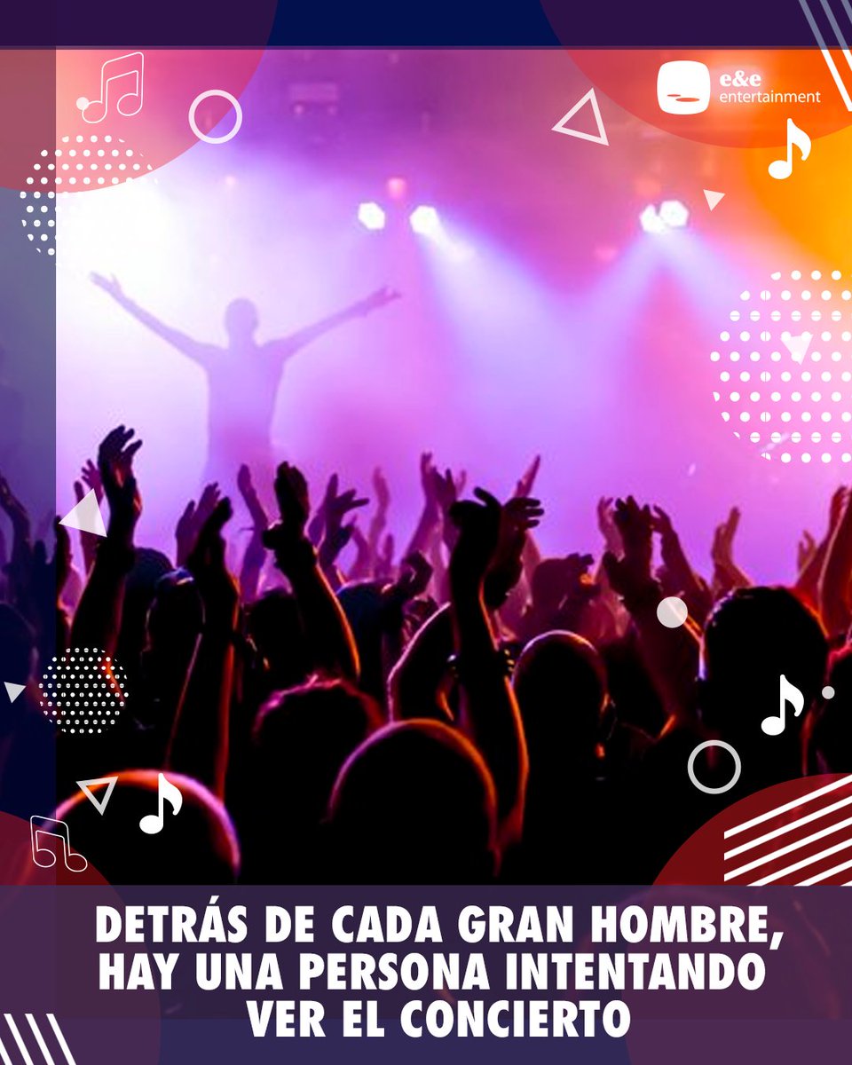 Un minuto de silencio por las veces que alguien más alto nos tapo un pedazo del escenario. 😔