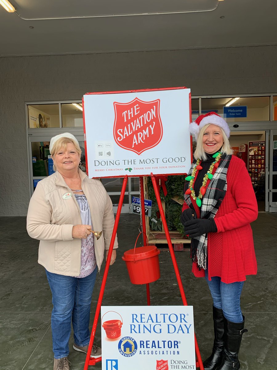 OBoroRealtors's tweet photo. 🔔 Today REALTORS® Ring the Bell! 🔔
Our members will be at Walmart on Hwy 54 and Kroger in Wesleyan Park Plaza ringing the bell with @salvationarmyus
#REALTORSGiveBack #RingtheBell #KYREALTORSRingDay #community #salvationarmy #bettertogether #GetREALTOR #whosYourREALTOR https://t.co/LKxu51Mbsu