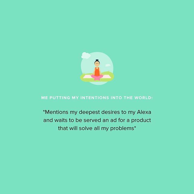 Material things will not change your life. But also... I wanted a life where I wasn't cleaning my apartment constantly and I got served an ad for a Roomba. So... sometimes it works? 🤷🏻‍♀️
⠀⠀⠀⠀⠀⠀⠀⠀⠀
P.S. This meditation/yoga gal was just added to … ift.tt/2rnn9UJ