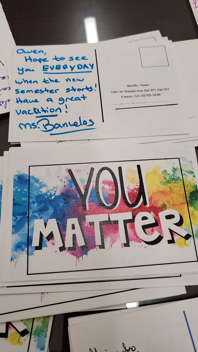 KC teachers reach out to Tier 2 and Tier 3 attendance students to let them know they are missed when not in school.