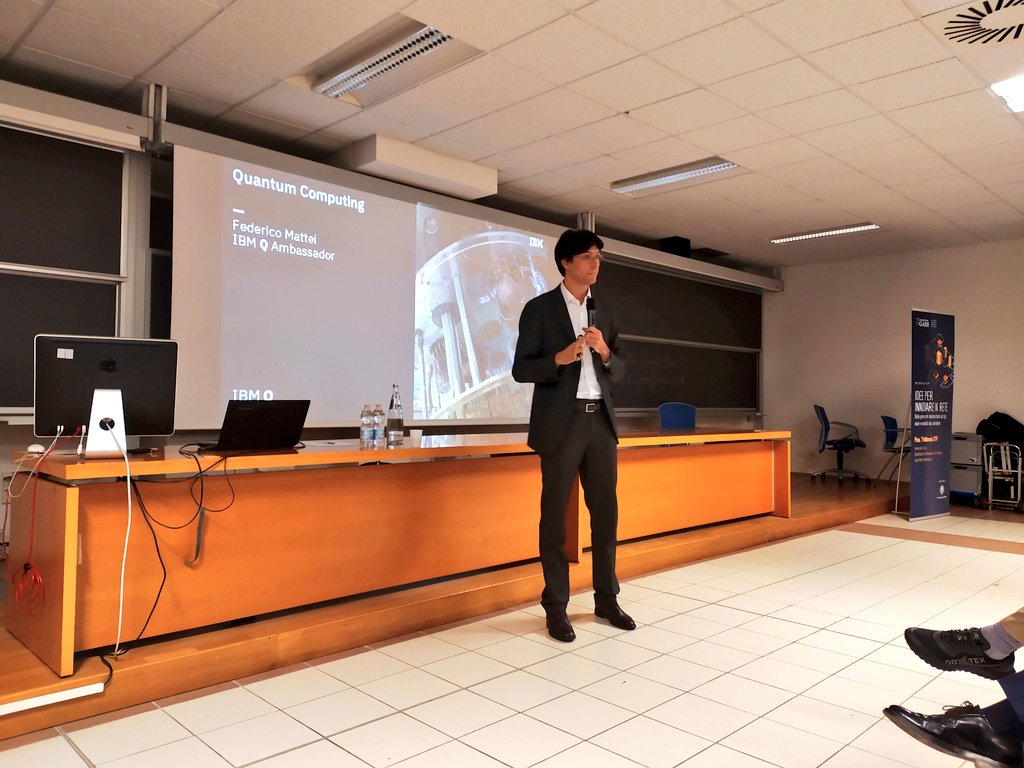 Stefano Forti (@stefano_forti) on Twitter photo Quantum computing. Why you need it? Why is it challenging? A talk by @fedma79 at #phdevent2 <a href="/DI_Unipisa/">Informatica@unipi.it</a> <a href="/Unipisa/">Università di Pisa</a> #QuantumComputing <a href="/IBM/">IBM</a> <a href="/IBMItalia/">IBM Italia</a> #IBMQ Quantum computing. Why you need it? Why is it challenging? A talk by @fedma79 at #phdevent2 <a href="/DI_Unipisa/">Informatica@unipi.it</a> <a href="/Unipisa/">Università di Pisa</a> #QuantumComputing <a href="/IBM/">IBM</a> <a href="/IBMItalia/">IBM Italia</a> #IBMQ