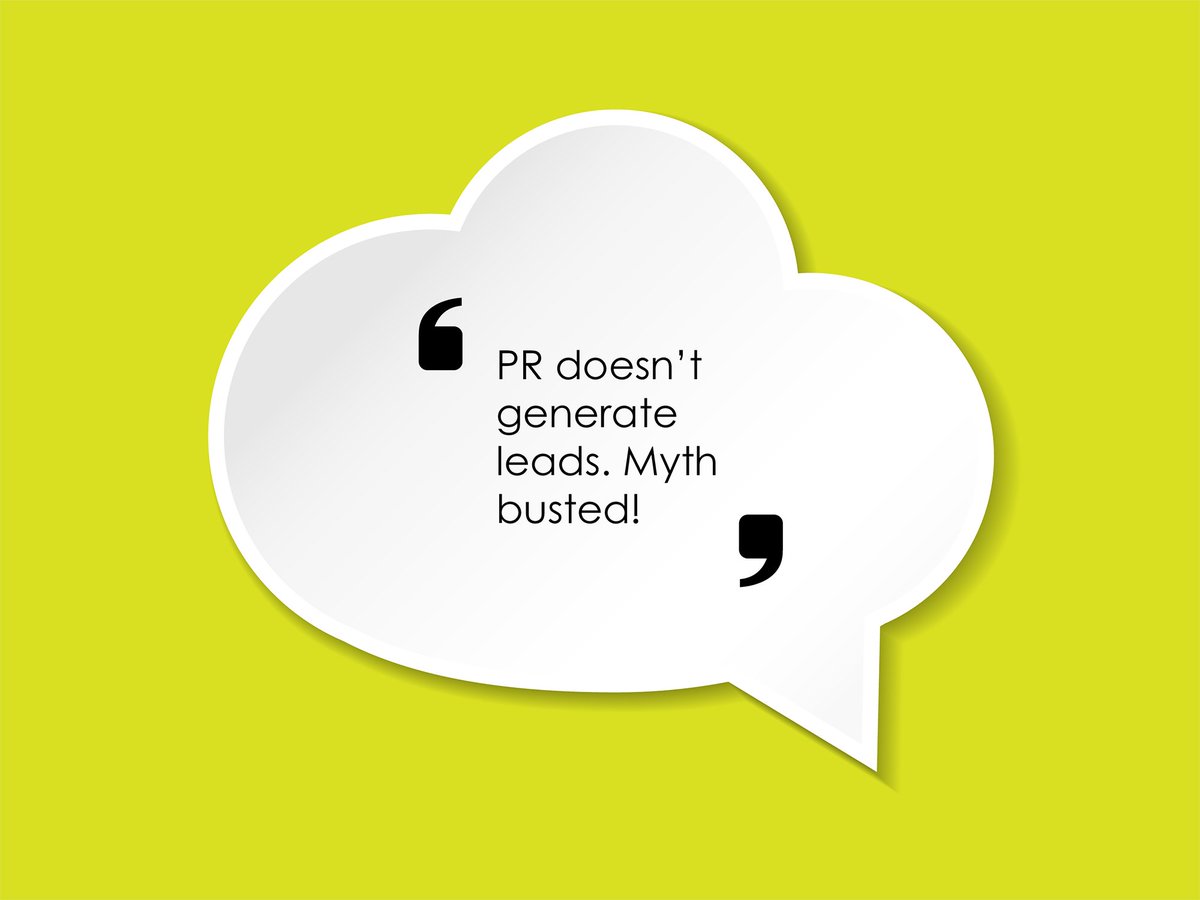 Can Tech #PR generate leads? We believe it can! If you get the right ingredients and your message is clear, you'll soon find leads increase through your PR efforts. Bust the myth now! hubs.ly/H0m6_r30

#TechMythBusters