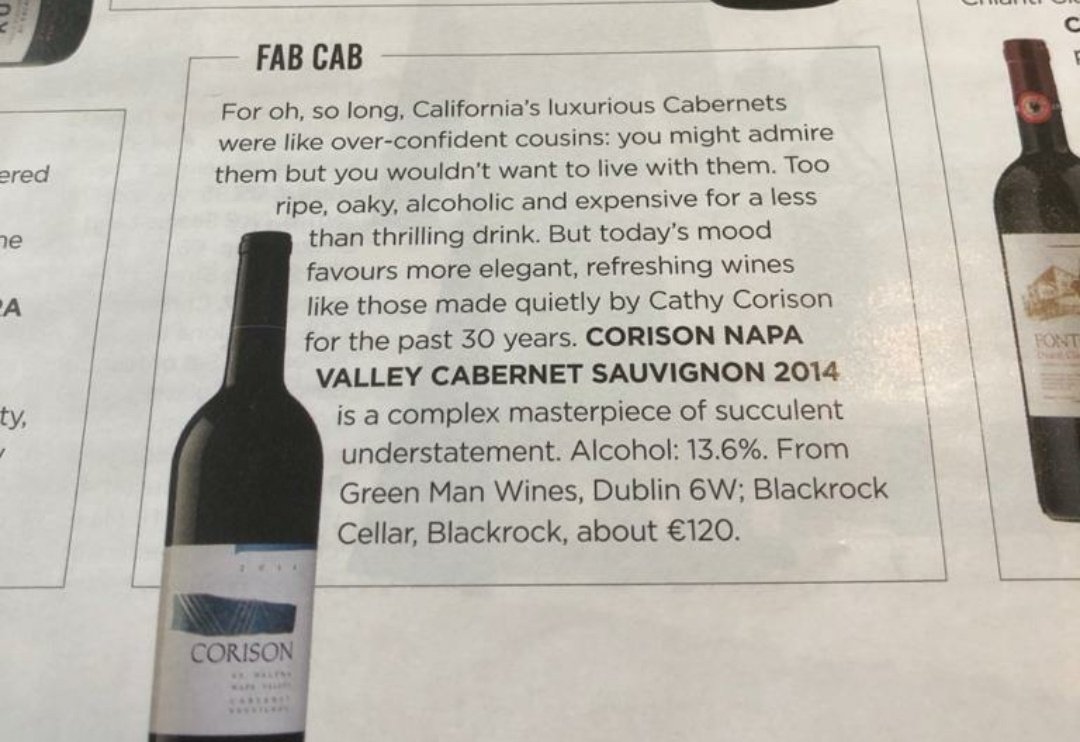 A very classy collection of bottles for the wine lover <a href="/TheGlossMag/">TheGlossMag</a>🎄 Thank you <a href="/MaryDowey/">Mary Dowey</a> for featuring <a href="/corisonwinery/">Corison Winery</a> elegant and refreshing Cabernet as one of the Wrapped Stars for the festive season.