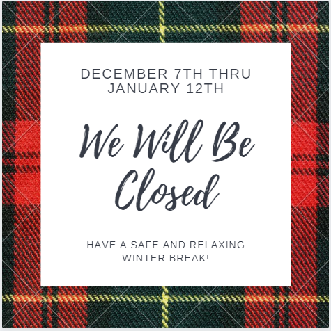 Due to winter break, today is the last day the Career Studio will be open for this semester. We will resume our regular hours on Monday, January 13th, 2020. We wish you all a safe, relaxing, and fun break and we will see you next year!