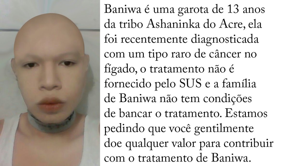 AFUADRAGRACE's tweet photo. Lembrando que ainda estamos aceitando doações. #AjudeBaniwa #SaveBaniwa #TriboAshaninka #JeSuisBaniwa #CynthiaLee https://t.co/EwmSIikDLF