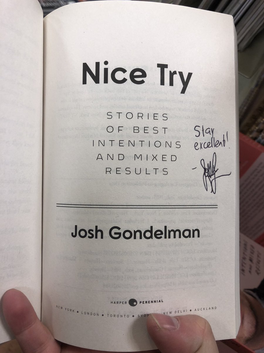 Josh Gondelman On Twitter I Signed Some Books At The Barnes