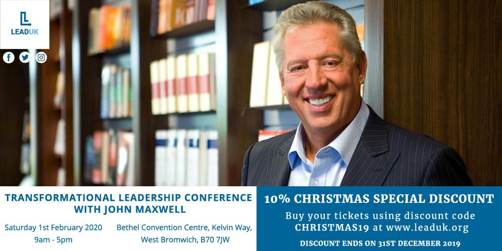 Leaduk_'s tweet photo. Here's a fab  #ChristmasGift idea! Why not take advantage of our discounted tickets for the @JohnCMaxwell Conference that we're hosting on 1st February 2019? It will surely make a life-long difference for somebody you know!
@JohnMaxwellTeam @JohnMaxwellCo https://t.co/9mrL80IZZh