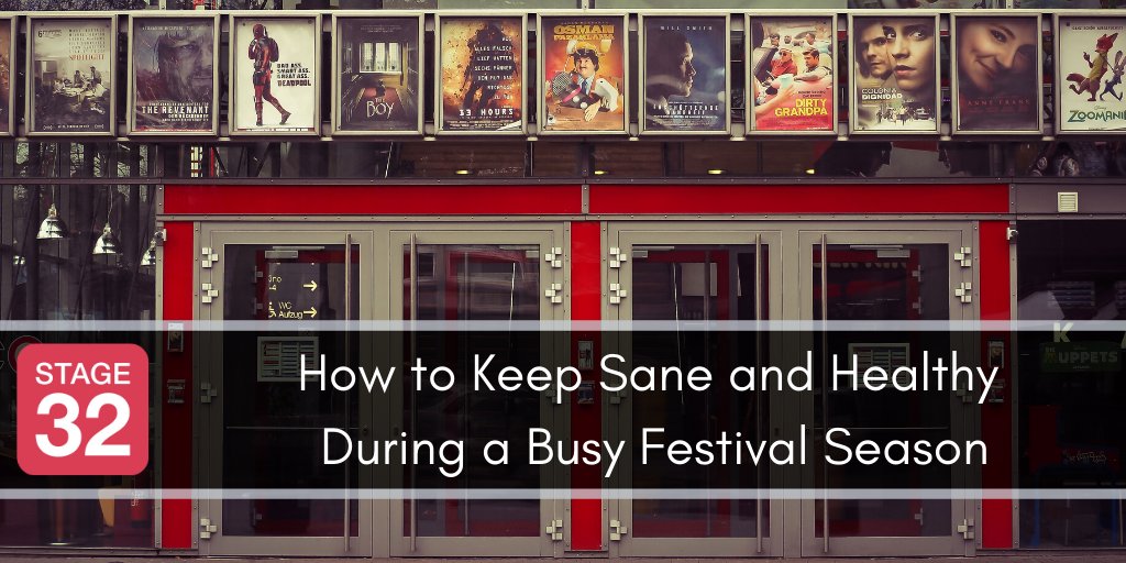 Stage32's tweet photo. Blog Update: How to Keep Sane and Healthy During a Busy Festival Season. Click below to get all the best tips and tricks!
https://t.co/btSptwwBv9
#actor #actress #screenwriter #producer #direcor #filmmaker #filmfestival #filmfestivaltips https://t.co/RS6nTdV4ij
