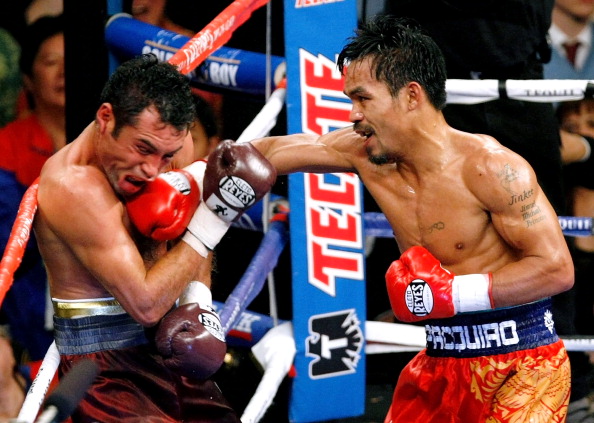 RingsideSeatMag's tweet photo. OTD 2008 - Manny Pacquiao KO 8 Oscar De La Hoya at MGM Grand, Grand Garden Arena, Las Vegas. https://t.co/A46AIxiAPK https://t.co/NkulOA4dKS