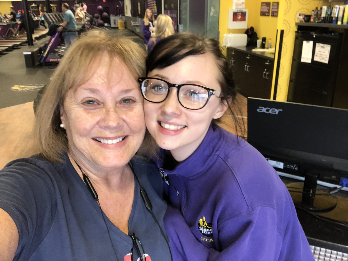 MamaWeldy's tweet photo. Thanks to great employer and former student Josie M for helping me use my new @SilverSneakers membership @PlanetFitness Easy Peasy. And FREE! (I had just done a 5k—whew!) https://t.co/pUroGdY01G