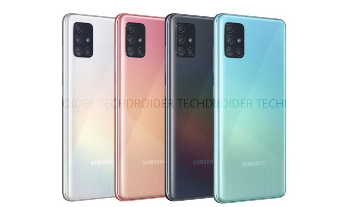 techdroider's tweet photo. Samsung Galaxy A51:

6.5" FHD+ Infinity-O Display
Exynos 9611 CPU 
4/6GB RAM | 64/128GB Internal
4000mAh Battery | 15W Charging
48 Main +12 (UW) + 5MP Depth + Macro
32MP Front https://t.co/OiEJBsAe0D