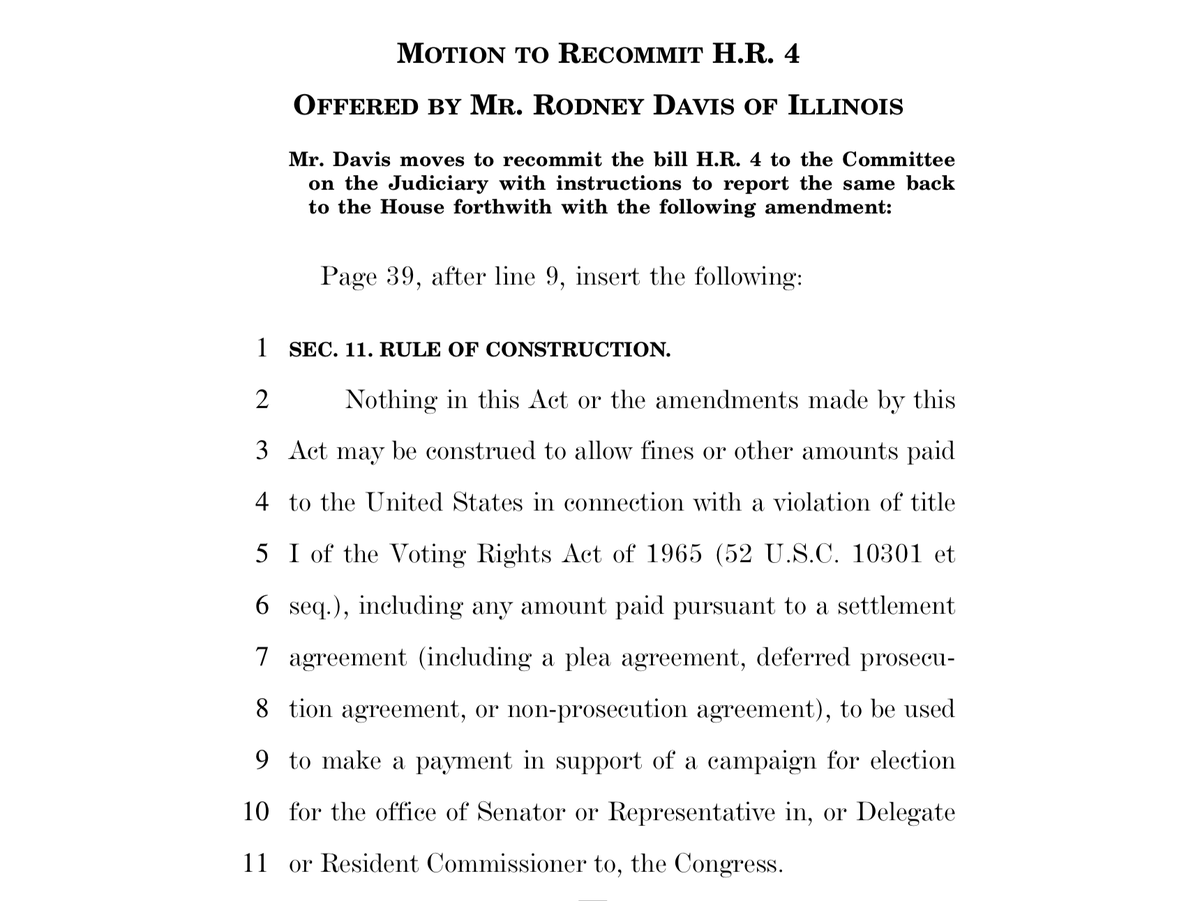 Graphic shows the text of the Republicans' Motion to Recommit on H.R. 4 -- a last-minute attempt to send the bill back to the House Judiciary Committee.
