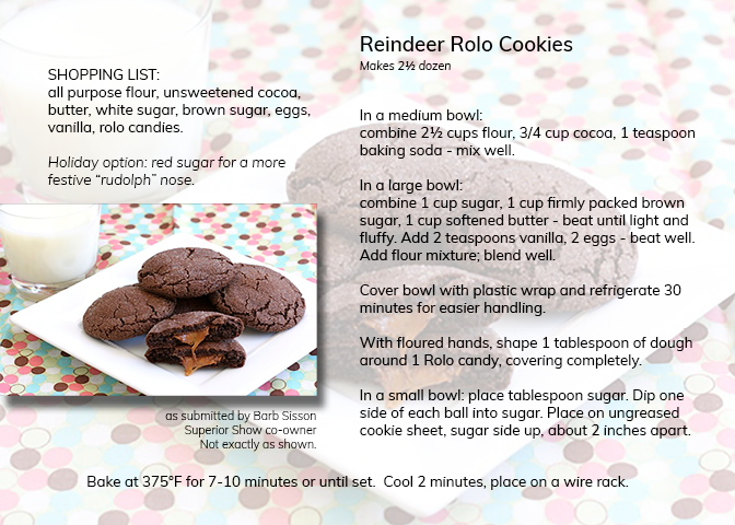 SuperiorTentsAB's tweet photo. Have you ever tried Reindeer Rolo Cookies?
Our staff has put together their favourite Christmas recipes to share with you in this months #SuperiorBlog.
Share with your friends, and let us know your favourite!
https://t.co/P0BCFVfbu5
#eventservices #eventprofs #SuperiorShow https://t.co/3cyclZ1MUw