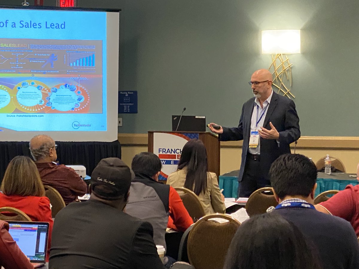 TopFireMedia's tweet photo. Don't forget to stop by booth 424 at #FranchiseExpoWest2019 for your free marketing assessment! Matthew Jonas, President of TopFire Media, will be discussing "Marketing for Franchise Sales" in room 103B at 2:00 PM. Be sure you stop by to learn more! https://t.co/0hgZJaANOq