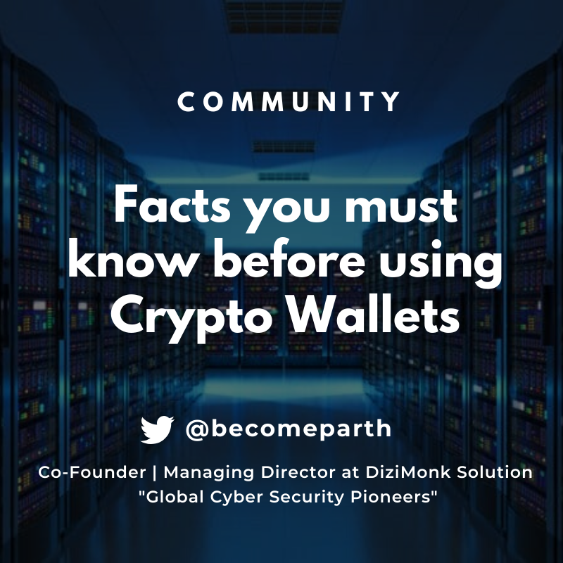 becomeparth's tweet photo. "Facts you must know before using Cryptowallets"
Read the entire article here: https://t.co/EodUQRd24U

#cybersecurity #cyberthreat #it #networking #hack #data  #vulnerability #security #prevention #encryption  #vulnerability #crypto #blockchain #chain  #cryptocurrency #wallet https://t.co/s1g2PaKVBB
