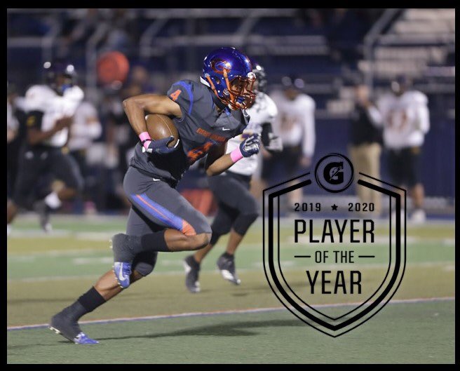 Congrats to <a href="/RomeOdunze/">Rome Odunze</a> joining a 30+ year legacy as the 2019-2020 <a href="/Gatorade/">Gatorade</a> Nevada Football Player of the Year! #GATORADEPOY