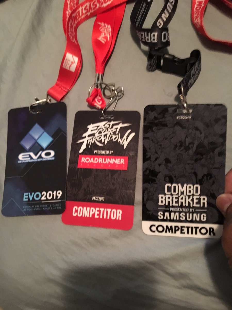 SpryteMix's tweet photo. Not bad for my first year travelling to FGC events! Misplaced my FR badge, but it happened in an older pic! #CB2019 #EVO2019 #ECT2019 #FinalRound2019 https://t.co/aIFde6ox5g