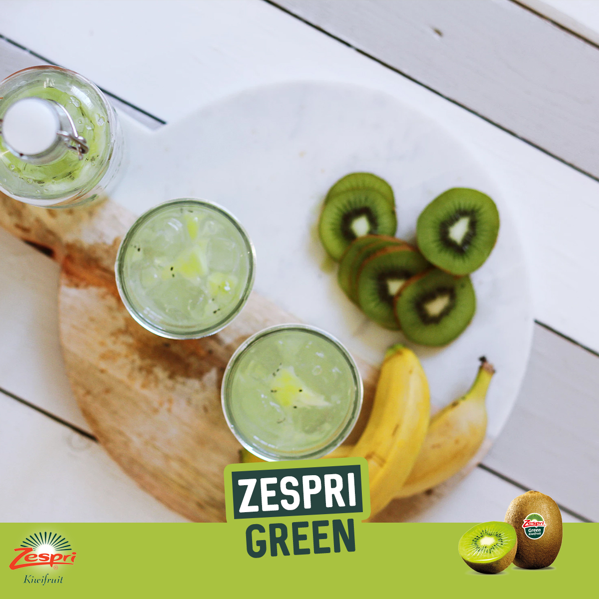Para protegerte de los refriados invernales o para refrescarte un poco, una agua de Kiwi Zespri green es una maravillosa idea. 
#VitaminaC  #ZespriGreen