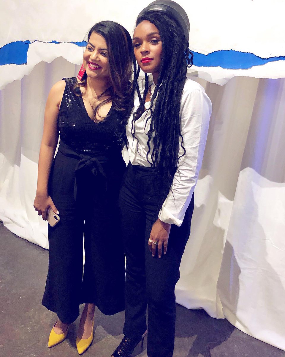 Nikishka's tweet photo. Life is WILD, y’all. I was one of 3 honorees last night at @JanelleMonae’s #ABeautifulFuture dinner and got to talk to her about the work @guildatl is doing to close the racial wealth gap. Pinch me! https://t.co/QsTwEvf5An