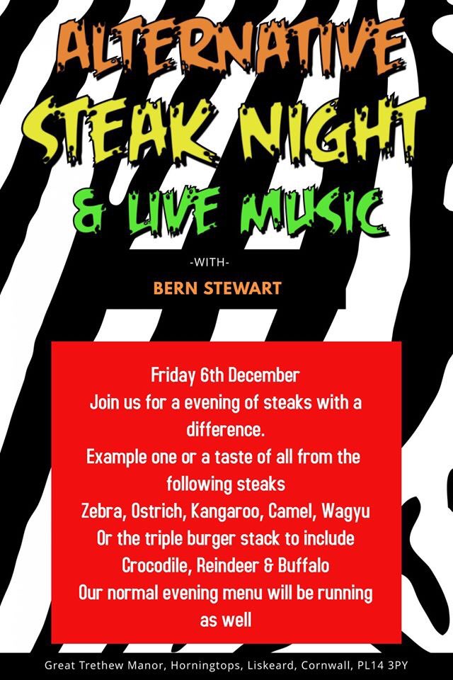 mjpeacock663's tweet photo. Still a couple of tables left due to 2 cancellations today.
Phone and book a table 01503 261181.
The fires are lit, the Christmas tree is up, beer and wine is ready to be poured, it will be a great night! Come and enjoy some fantastic and unusual exotic steaks and meat! 🎄🎁🍺🥂 https://t.co/otNMeEd1ux