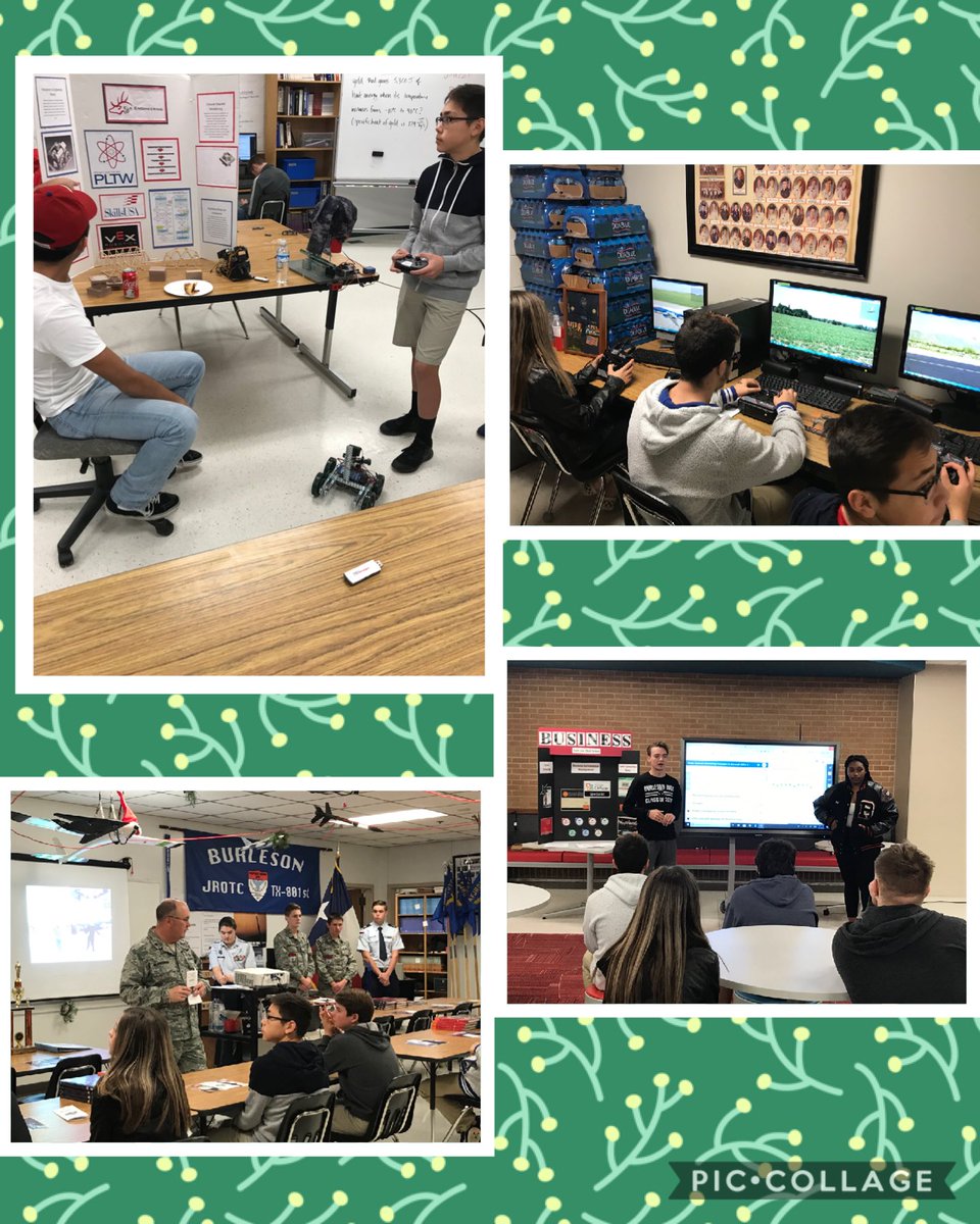 JCalvinEDU1's tweet photo. Our ⁦@REALM_BISD⁩ 8th grade Ss had the chance to learn about the array of CTE options available in our BISD high schools. Thanks to the Ss and staff at BHS for hosting and sharing with us!  #REALMRocks #BISDInspires https://t.co/btuSZT0Y9C