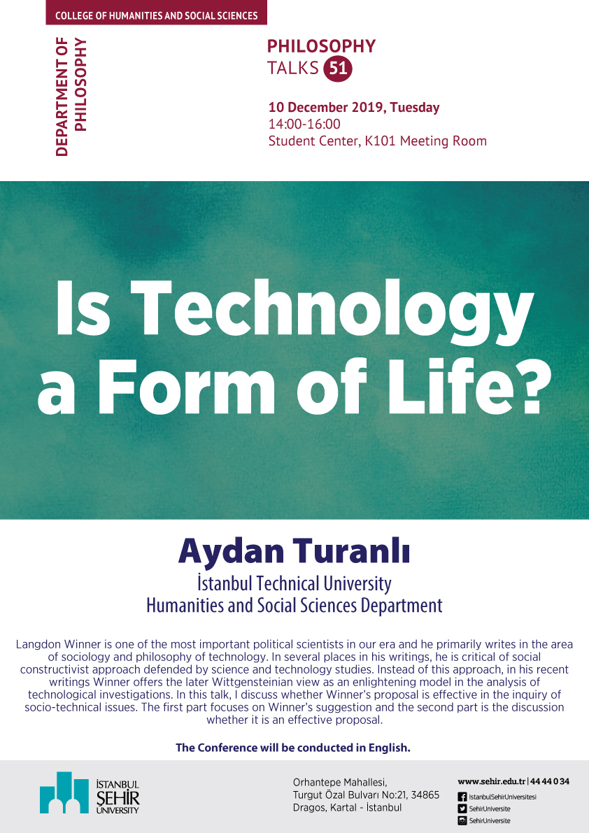 ŞEHİR Felsefe Bölümü (@sehirfelsefe) on Twitter photo 