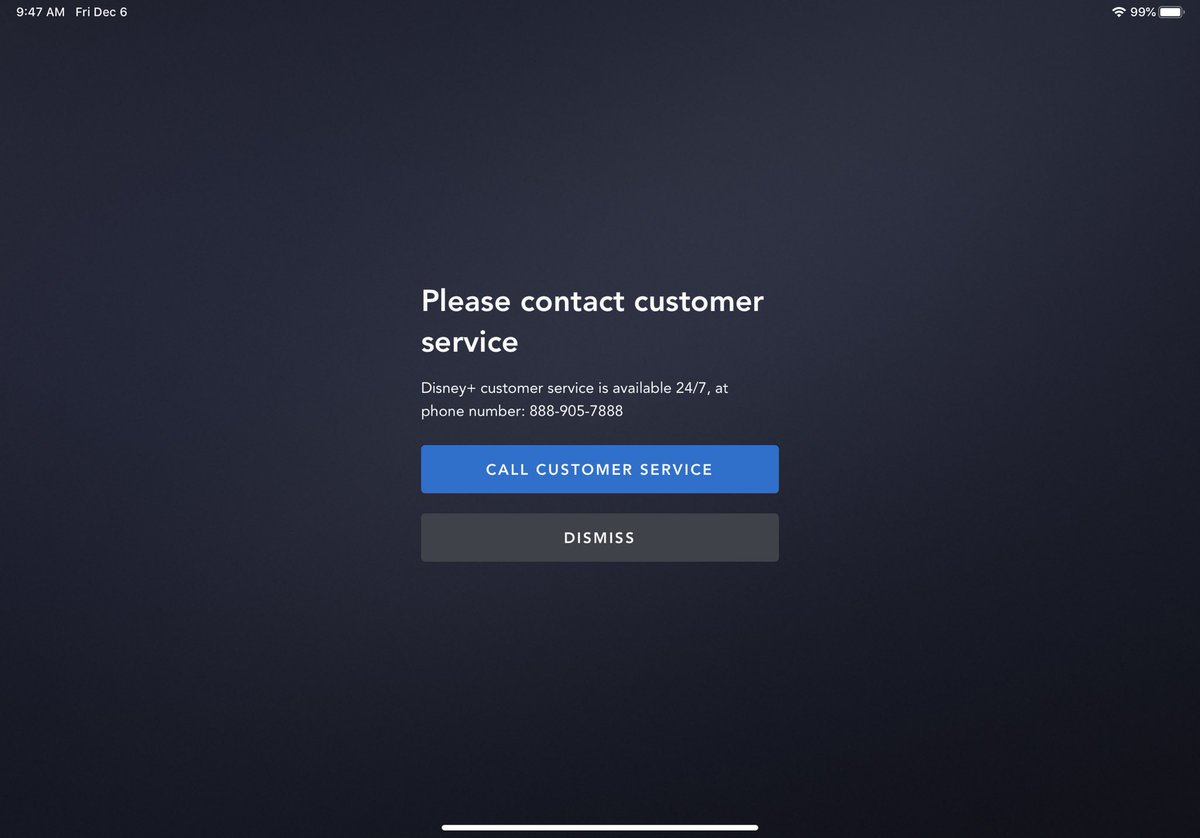 Robilton's tweet image. Hey @DisneyPlusHelp and @disneyplus I called customer service, waited for over an hour and the agent said “Everything is fine on your account. I dont know what is wrong.” Any help through this avenue?