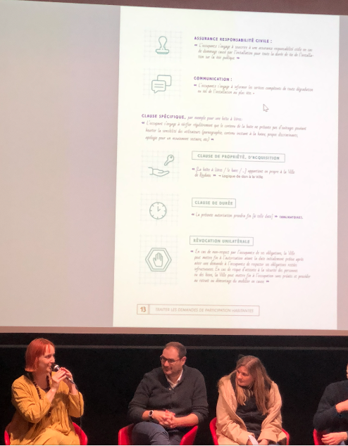 AssoANIS's tweet photo. #ROUMICS Accompagner les porteurs de projet de constructions éphémères, transitoires, ... (sur l'espace public) : les différents temps de vie d'un projet, jusqu'à la maintenance et au démontage ! Témoignage et partage du guide produit par  la ville de @roubaix pour ces #COMMUNS https://t.co/4RnTCC3DlJ