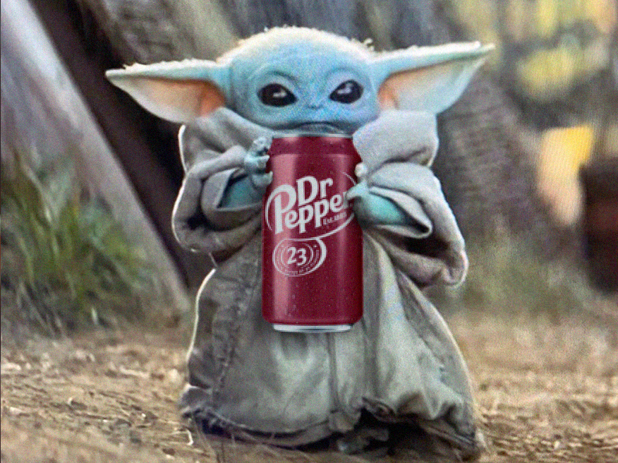 Me holding onto my last Dr Pepper